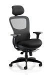 Office Chairs Stealth Shadow Mesh Back Ergonomic Posture Chair PO000019 by Dynamic - enlarged view