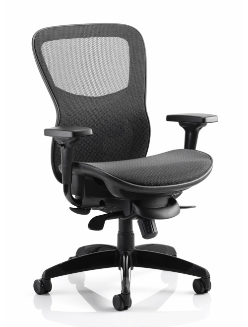 Office Chairs Stealth Shadow Mesh Back Ergonomic Posture Chair PO000021 by Dynamic - enlarged view