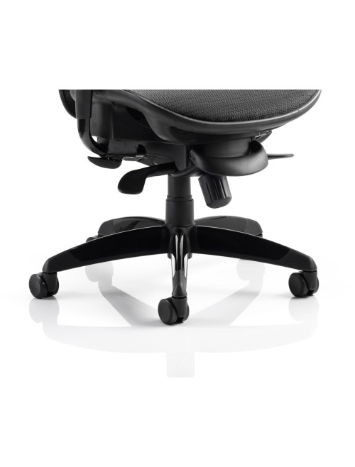 Office Chairs Stealth Shadow Mesh Back Ergonomic Posture Chair PO000021 by Dynamic - enlarged view