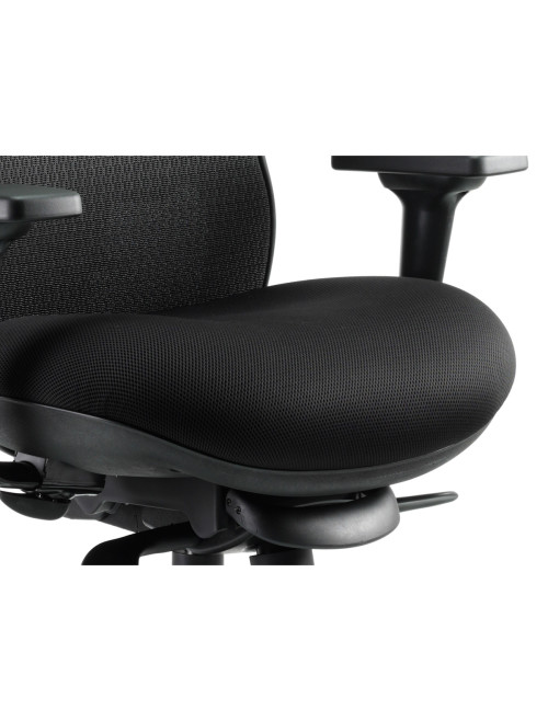 Office Chairs Stealth Shadow Mesh Back Ergonomic Posture Chair PO000019 by Dynamic - enlarged view