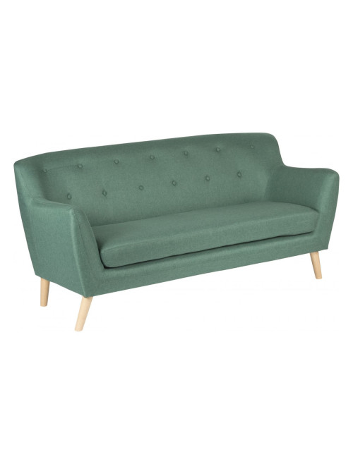 Reception Seating Skandi 3 Seater Sofa Ocean Green 7982 by Teknik - enlarged view