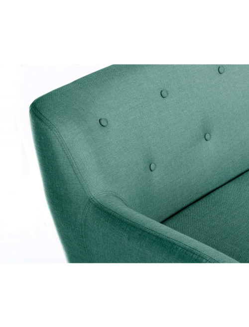 Reception Seating Skandi 3 Seater Sofa Ocean Green 7982 by Teknik - enlarged view