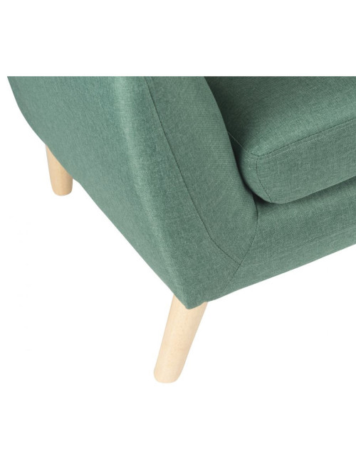 Reception Seating Skandi 3 Seater Sofa Ocean Green 7982 by Teknik - enlarged view