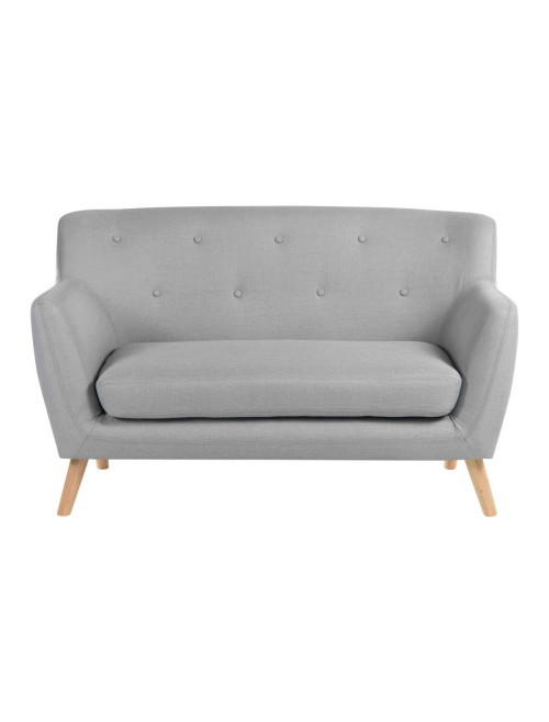 Reception Seating Skandi 2 Seater Sofa Grey 6981 by Teknik