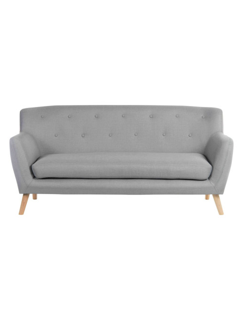 Reception Seating Skandi 3 Seater Sofa Grey 6982 by Teknik - enlarged view