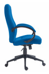 Office Chair Blue Dorset High Back Fabric Managers Chair BCF/B432/BL by Nautilus - enlarged view