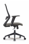 Office Chair Orbit Black and Grey Mesh Chair BCM/V630/BK-GY by Nautilus - enlarged view