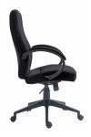 Office Chair Black Dorset High Back Fabric Managers Chair BCF/B432/BK by Nautilus - enlarged view