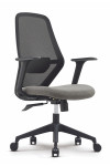 Office Chair Orbit Black and Grey Mesh Chair BCM/V630/BK-GY by Nautilus - enlarged view