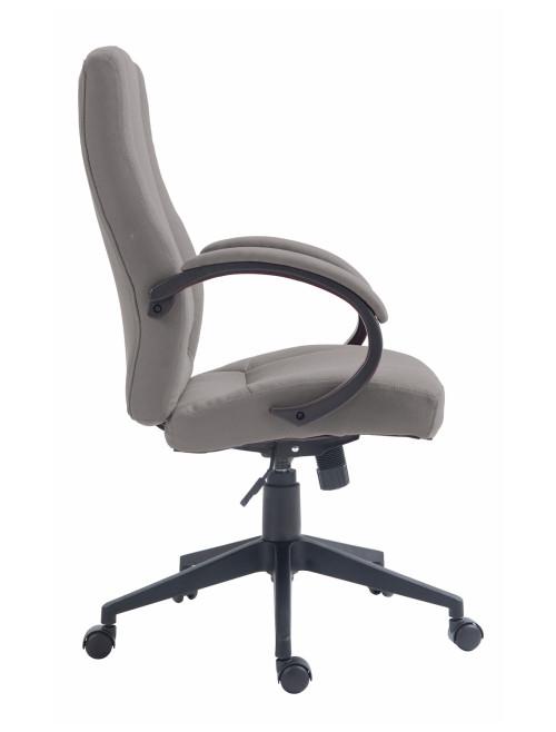 Office Chair Grey Dorset High Back Fabric Managers Chair BCF/B432/GY by Nautilus - enlarged view