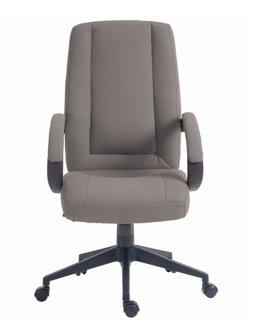 Office Chair Grey Dorset High Back Fabric Managers Chair BCF/B432/GY by Nautilus - enlarged view