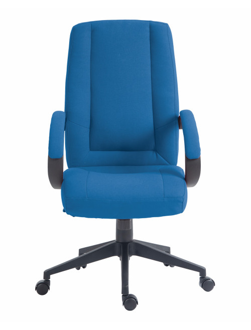 Office Chair Blue Dorset High Back Fabric Managers Chair BCF/B432/BL by Nautilus - enlarged view