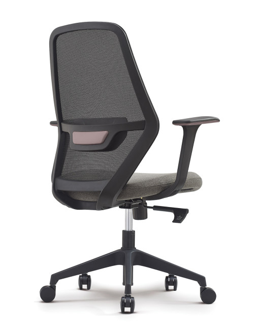 Office Chair Orbit Black and Grey Mesh Chair BCM/V630/BK-GY by Nautilus - enlarged view