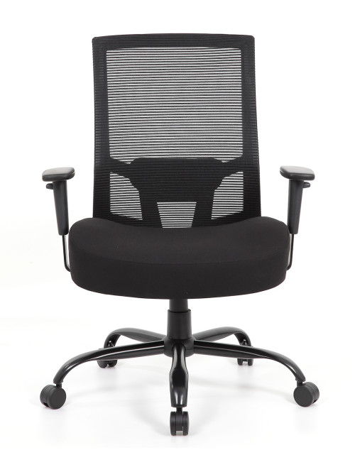 Black Office Chair Isla Bariatric Operator Chair ISL300T1-K by Dams - enlarged view