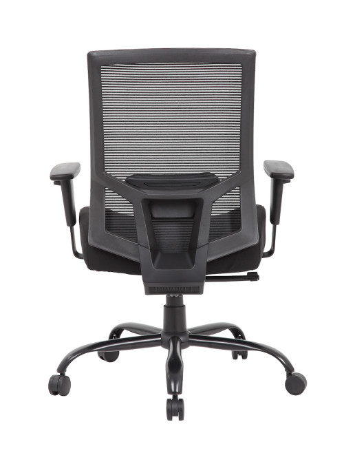 Black Office Chair Isla Bariatric Operator Chair ISL300T1-K by Dams - enlarged view