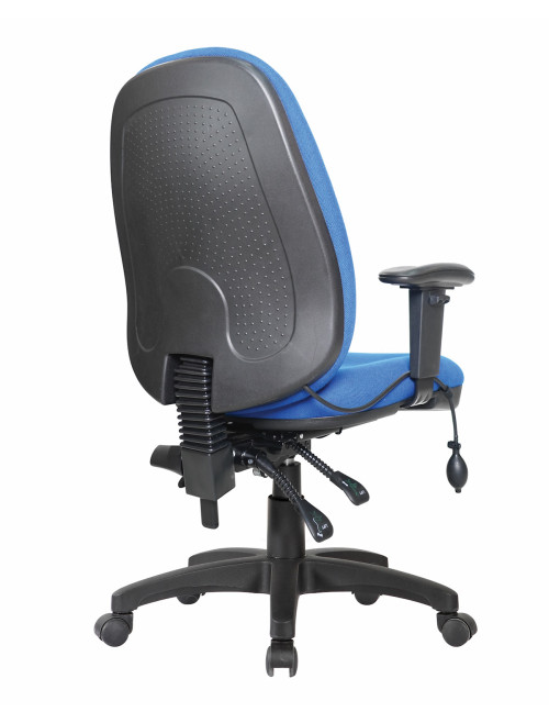 Office Chair Blue Harrison High Back Fabric Operator Chair BCF/K384/BL by Nautilus - enlarged view