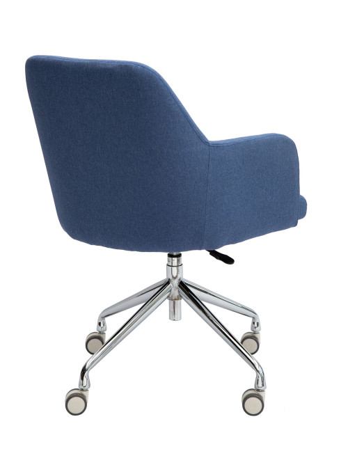 Office Chair Girona Fabric Medium Back Armchair Denim BCF/Z410/DN by Nautilus - enlarged view