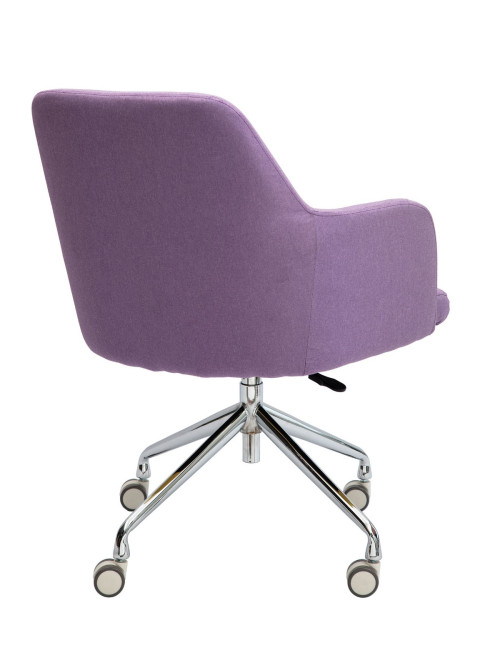 Office Chair Girona Fabric Medium Back Armchair Purple BCF/Z410/PL by Nautilus - enlarged view