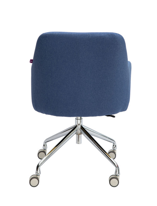 Office Chair Girona Fabric Medium Back Armchair Denim BCF/Z410/DN by Nautilus - enlarged view