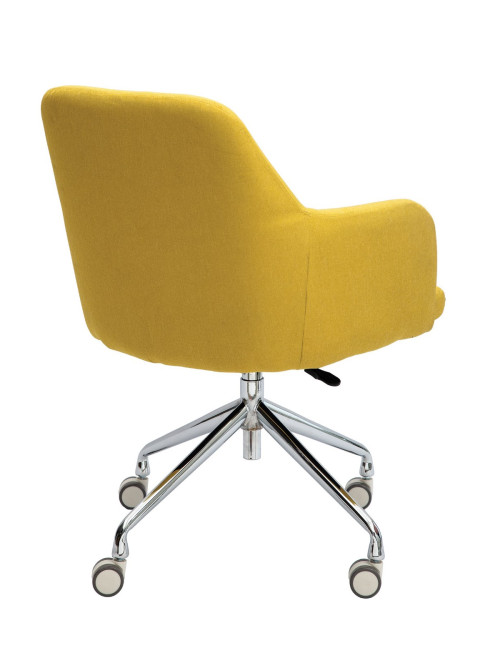 Office Chair Girona Fabric Medium Back Armchair Mustard BCF/Z410/MT by Nautilus - enlarged view