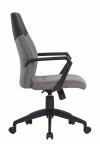 Office Chair Grey Clyde High Back Fabric Executive Armchair BCF/F569/GY-BK by Nautilus - enlarged view