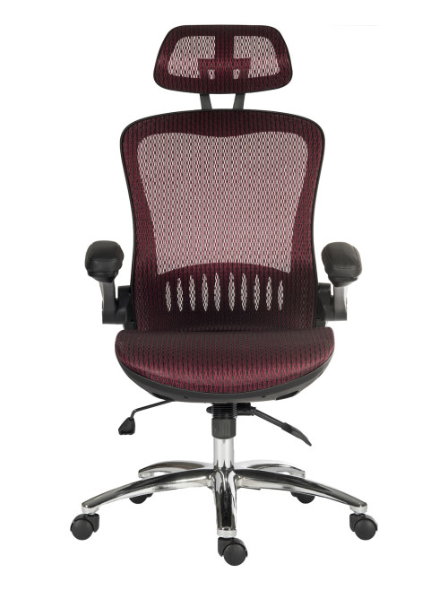 Mesh Office Chair Red Harmony Executive Chair 6956RED by Teknik - enlarged view