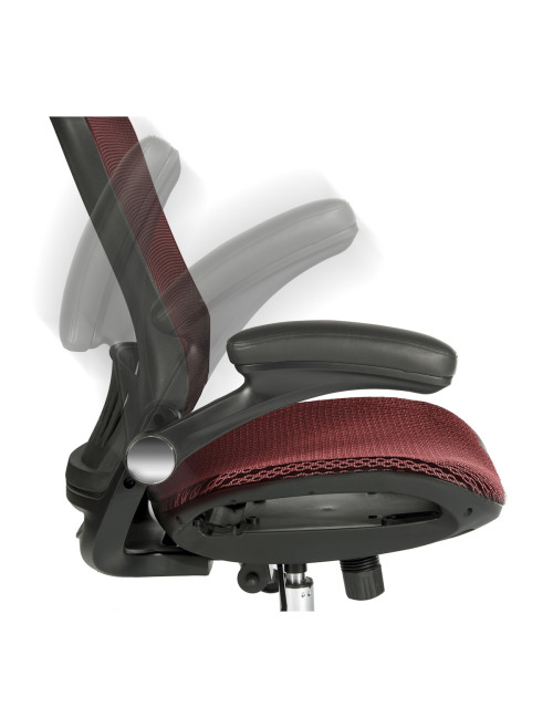 Mesh Office Chair Red Harmony Executive Chair 6956RED by Teknik - enlarged view