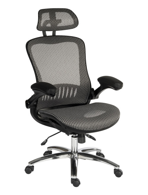 Mesh Office Chair Grey Harmony Executive Chair 6956GREY by Teknik