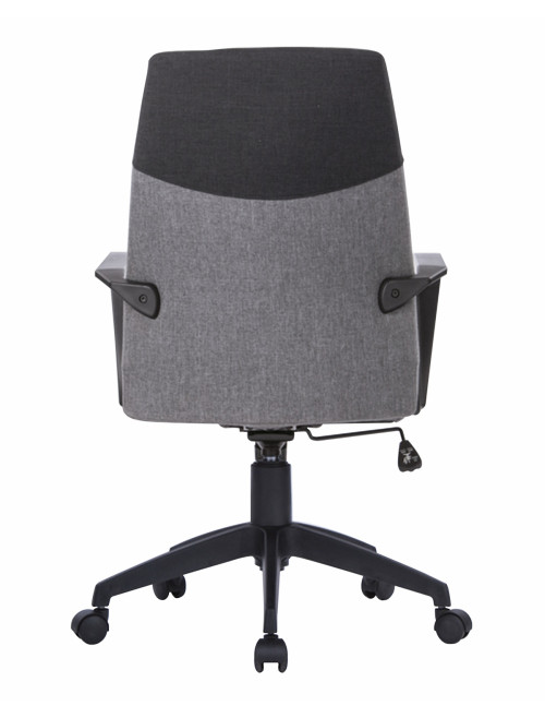 Office Chair Grey Clyde High Back Fabric Executive Armchair BCF/F569/GY-BK by Nautilus - enlarged view