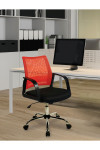 Operator Chair Orange Calypso Mesh Office Chair BCM/F1204/OG by Eliza Tinsley - enlarged view