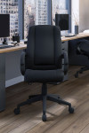 Office Chair Black Dorset High Back Fabric Managers Chair BCF/B432/BK by Nautilus - enlarged view