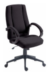 Office Chair Black Dorset High Back Fabric Managers Chair BCF/B432/BK by Nautilus - enlarged view