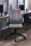 Office Chair Grey Dorset High Back Fabric Managers Chair BCF/B432/GY by Nautilus - enlarged view