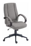 Office Chair Grey Dorset High Back Fabric Managers Chair BCF/B432/GY by Nautilus - enlarged view