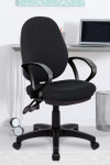 Office Chairs Black Java 300 High Back Operator Chairs BCF/P606/BK by Eliza Tinsley - enlarged view