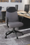 Office Chair Grey Clyde High Back Fabric Executive Armchair BCF/F569/GY-BK by Nautilus - enlarged view