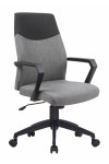 Office Chair Grey Clyde High Back Fabric Executive Armchair BCF/F569/GY-BK by Nautilus - enlarged view