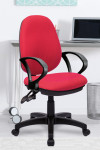 Office Chairs Red Java 200 High Back Operator Chair BCF/P505/RD by Eliza Tinsley - enlarged view