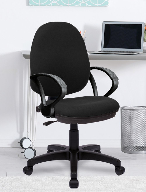 Fabric Office Chair Black Java 100 Task Operator Chair BCF/I300/BK by Eliza Tinsley - enlarged view