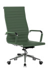 Bonded Leather Office Chair Forest Green Aura High Back BCL/9003/FGN by Eliza Tinsley Nautilus - enlarged view