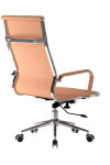 Bonded Leather Office Chair Coffee Brown Aura High Back BCL/9003/BW by Eliza Tinsley Nautilus - enlarged view