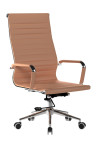 Bonded Leather Office Chair Coffee Brown Aura High Back BCL/9003/BW by Eliza Tinsley Nautilus - enlarged view