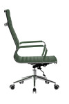 Bonded Leather Office Chair Forest Green Aura High Back BCL/9003/FGN by Eliza Tinsley Nautilus - enlarged view