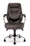 Office Chair Black Leather Faced Sandown Executive Chair DPA617KTAG/LBK by Eliza Tinsley - enlarged view