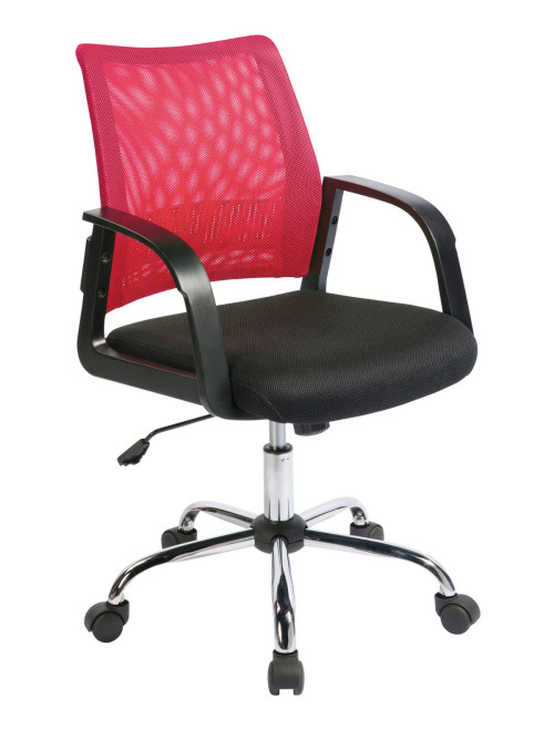 Operator Chair Raspberry Calypso Mesh Office Chair BCM/F1204/RB by Eliza Tinsley - enlarged view