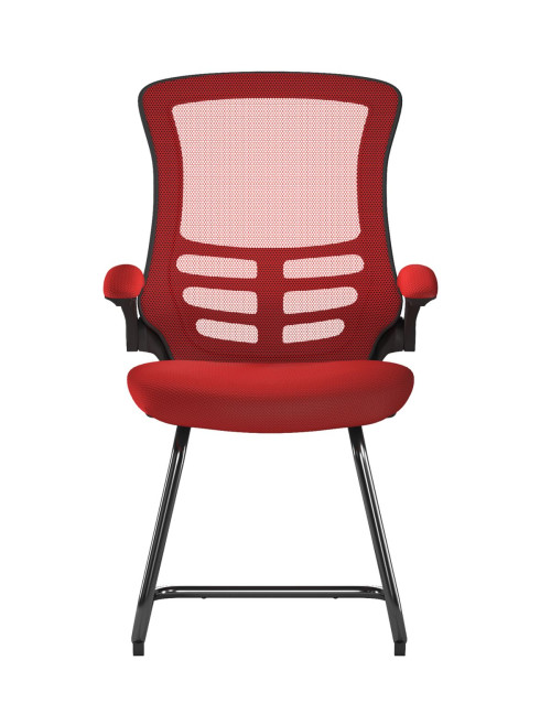 Mesh Visitor Chair Luna Red Reception Chair BCM/L1302V/RD by Eliza Tinsley - enlarged view