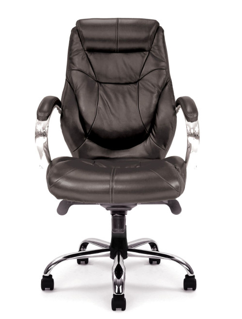 Office Chair Black Leather Faced Sandown Executive Chair DPA617KTAG/LBK by Eliza Tinsley - enlarged view