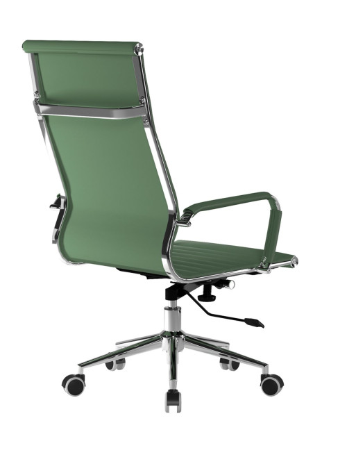 Bonded Leather Office Chair Forest Green Aura High Back BCL/9003/FGN by Eliza Tinsley Nautilus - enlarged view