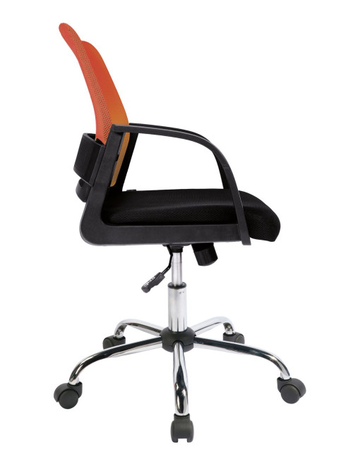 Operator Chair Orange Calypso Mesh Office Chair BCM/F1204/OG by Eliza Tinsley - enlarged view