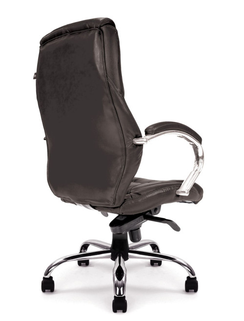 Office Chair Black Leather Faced Sandown Executive Chair DPA617KTAG/LBK by Eliza Tinsley - enlarged view